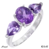 Ring K06-AF with real Amethyst