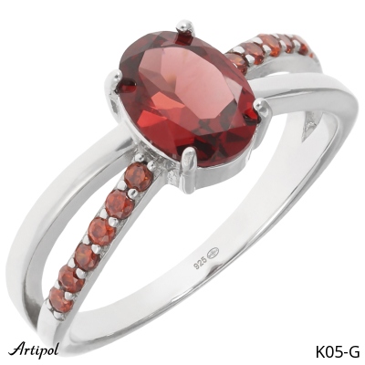 Ring K05-G mit echter Granat