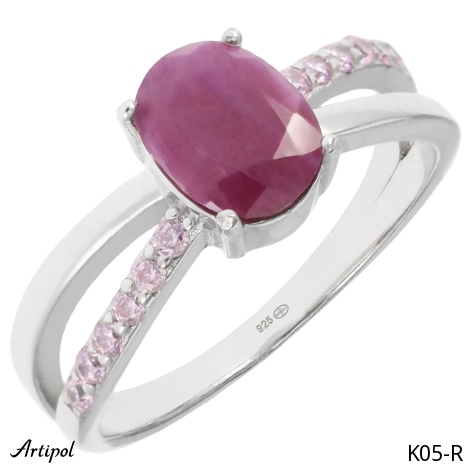 Bague K05-R en Rubis véritable