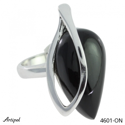 Bague 4601-ON en Onyx noir véritable