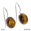 Earrings E2606-OT with real Tiger's eye