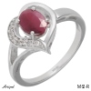 Ring M62-R mit echter Rubin