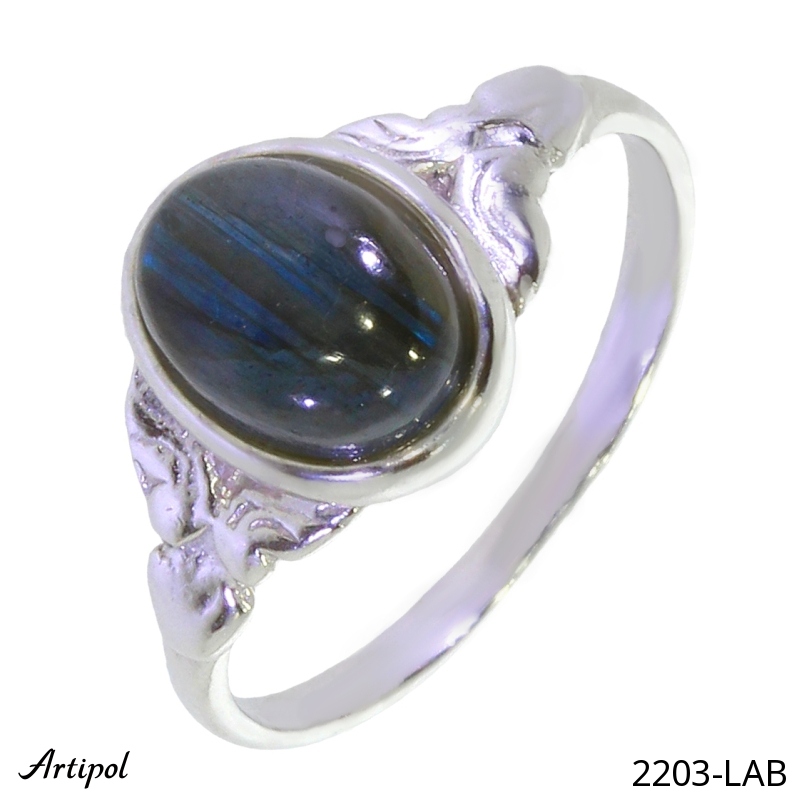 Ring 2203-LAB mit echter Labradorit