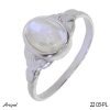 Ring 2203-PL with real Moonstone