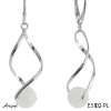 Earrings E3802-PL with real Moonstone