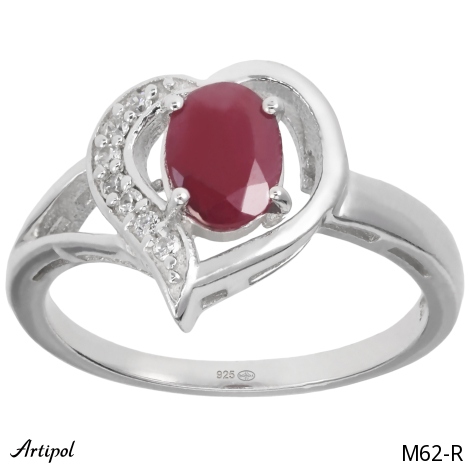 Ring M62-R mit echter Rubin