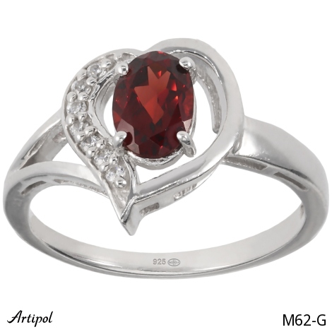 Ring M62-G mit echter Granat