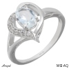 Ring M62-AQ mit echter Aquamarin
