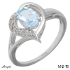Ring M62-TB mit echter Blauem Topas