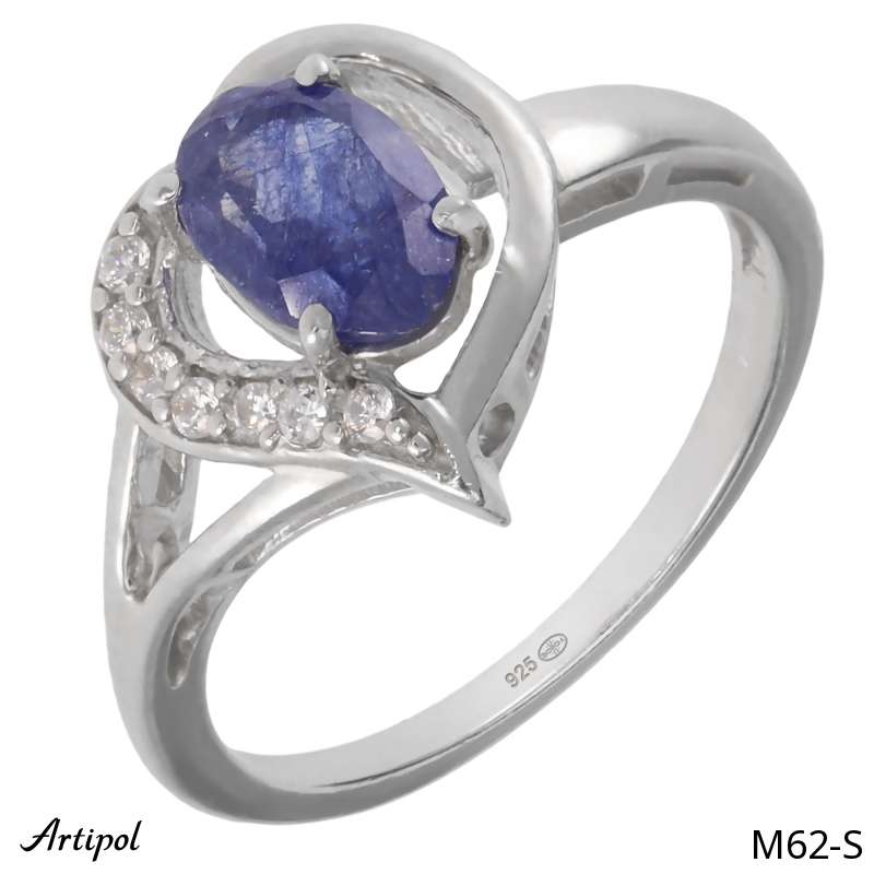 Ring M62-S mit echter Saphir