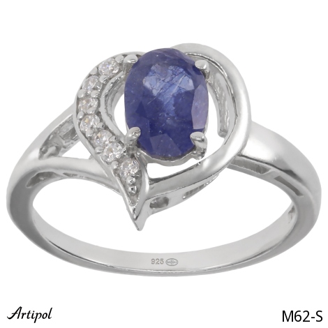 Ring M62-S mit echter Saphir