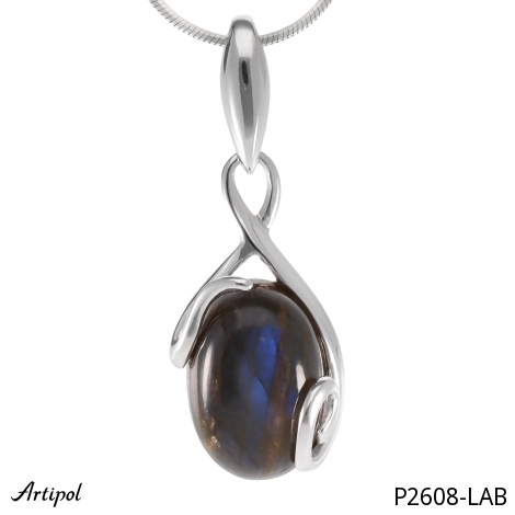 Pendentif P2608-LAB en Labradorite véritable