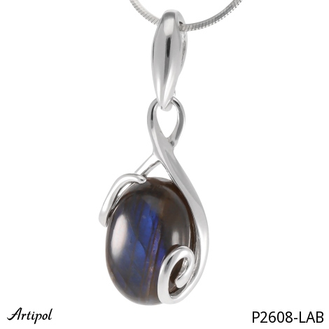 Pendant P2608-LAB with real Labradorite