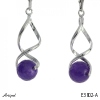 Earrings E3802-A with real Amethyst