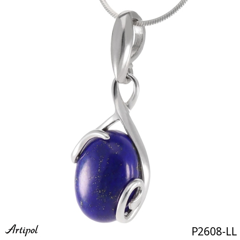 Pendentif P2608-LL en Lapis-lazuli véritable