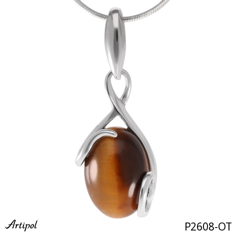 Pendant P2608-OT with real Tiger's eye
