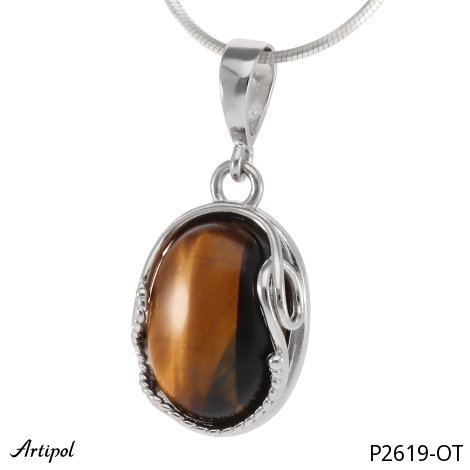 Anhänger P2619-OT mit echter Tigerauge
