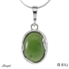 Pendant P2619-J with real Jade