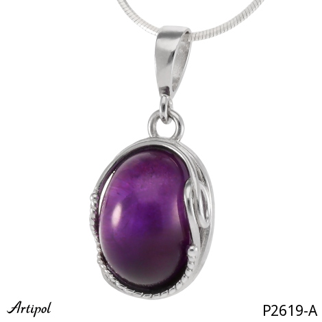 Anhänger P2619-A mit echter Amethyst