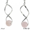 Boucles d'oreilles E3802-QR en Quartz rose véritable