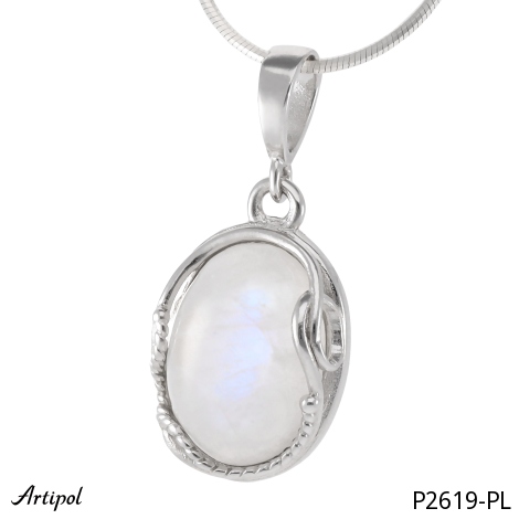 Pendant P2619-PL with real Moonstone