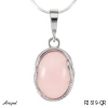 Pendant P2619-QR with real Rose Quartz