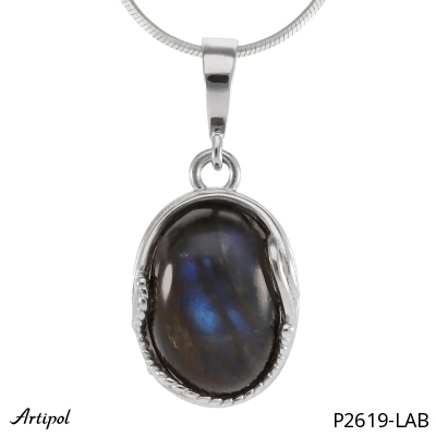 Pendant P2619-LAB with real Labradorite