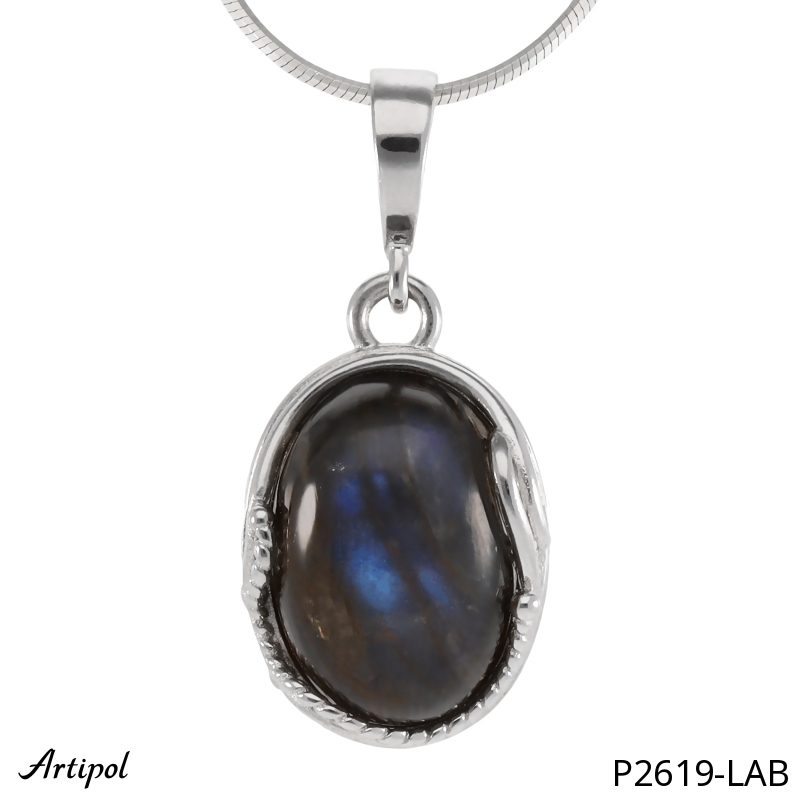 Pendentif P2619-LAB en Labradorite véritable