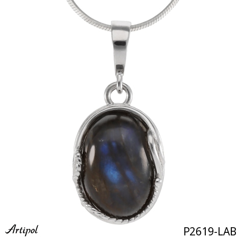 Pendant P2619-LAB with real Labradorite