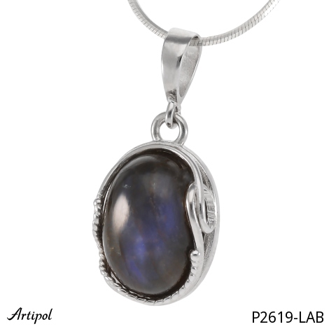 Pendant P2619-LAB with real Labradorite