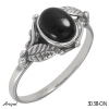 Bague 3038-ON en Onyx noir véritable