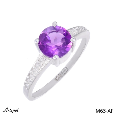 Bague M63-AF en Améthyste véritable