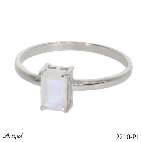 Ring 2210-PL with real Moonstone
