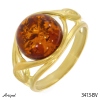 Ring 3413-BV with real Amber