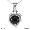 Pendant P3013-ON with real Black Onyx