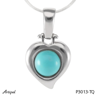 Pendentif P3013-TQ en Turquoise véritable