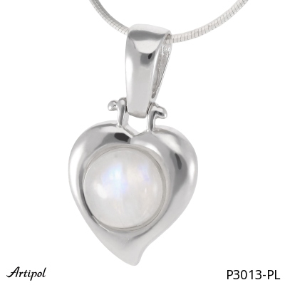Pendant P3013-PL with real Moonstone