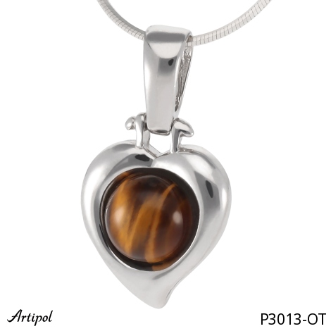 Pendant P3013-OT with real Tiger's eye