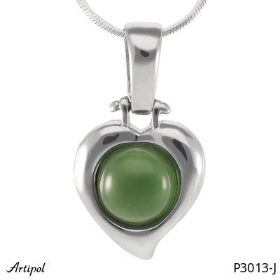 Pendant P3013-J with real Jade