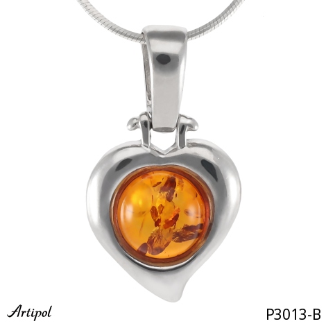 Pendant P3013-B with real Amber