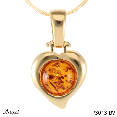 Pendentif P3013-BV en Ambre véritable