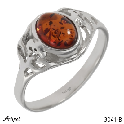 Ring 3041-B mit echter Bernstein