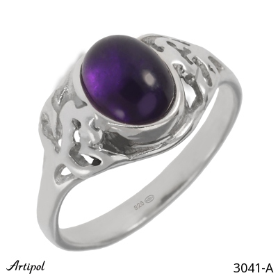Ring 3041-A with real Amethyst