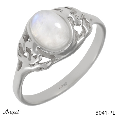Ring 3041-PL with real Moonstone