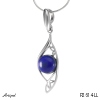 Pendant P2614-LL with real Lapis lazuli