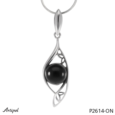 Pendant P2614-ON with real Black Onyx