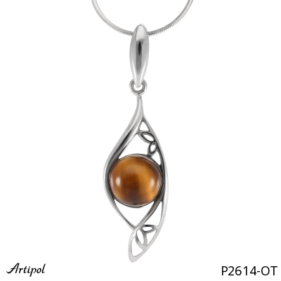 Pendant P2614-OT with real Tiger's eye