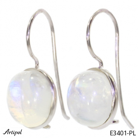 Boucles d'oreilles E3401-PL en Pierre de lune véritable