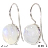 Earrings E3401-PL with real Moonstone