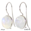 Earrings E3401-PL with real Moonstone